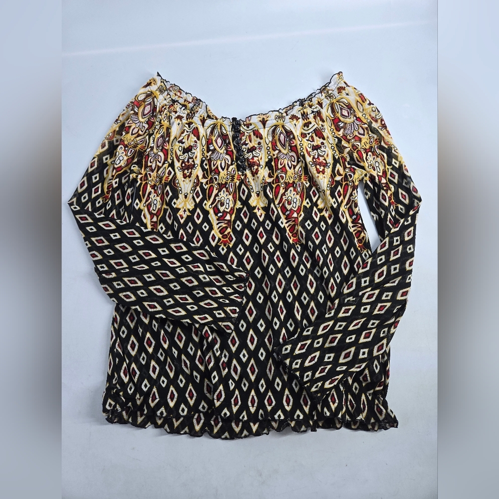 INC Boho Off-Shoulder Y2K Top M